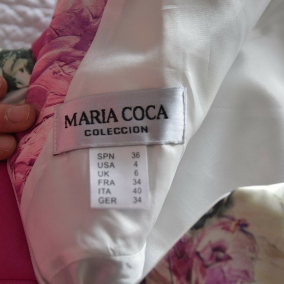 Maria Coca Coleccion Spring/Summer Floral Gown Wom - Picture 4 of 6
